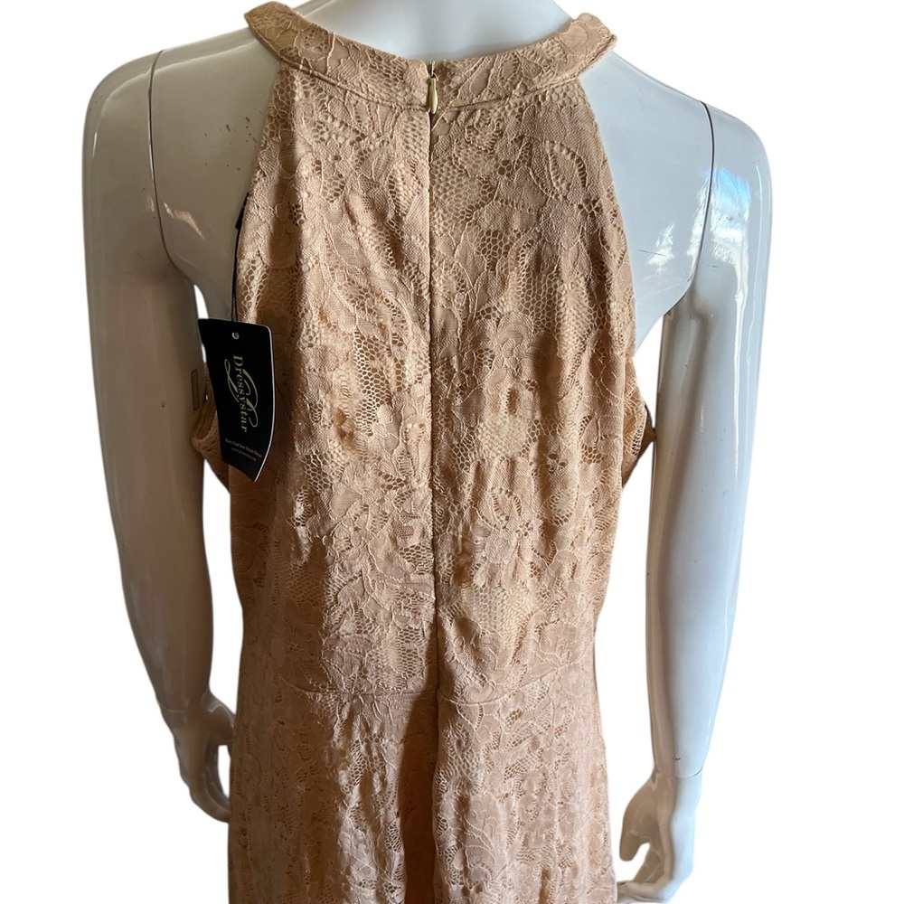 NWT Dressystar Women’s Elegant Beige Lace Midi Dress SZ 3X 🩷 - Picture 11 of 16
